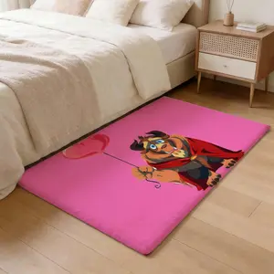 E-Emma Frost superhero Floor Mat Thickened Soft Flannel Rug – Non-Slip, Absorbent & Wear-Resistant Indoor Mat for Entryway, Living Room & Daily Home Use