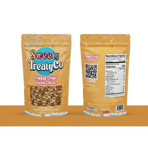 Sweety TreatyCo Freeze Dried Snickers Bites - Crunchy Chocolate Snack for On-The-Go Energy Boost - Healthier Alternative to Sugary Treats