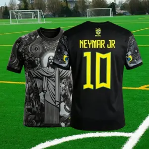 2425 Black Short Sleeve Special Edition Redeemer Five Star Soccer Jersey