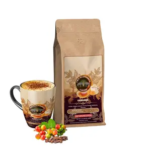 Caramel - Medium Roast - Drip Ground Coffee - NET WT. 1lb (16 oz. 454g) Bag Beverage Flavor