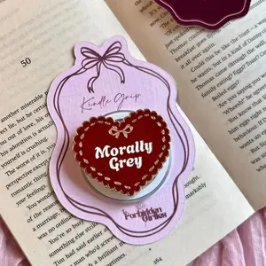 Morally Grey Heart Magnetic Kindle Grip Holder | Phone Grip Holder | Kindle accessory | Bookish Accessories | Dark Romance Readers