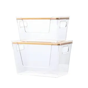 Stackable Trash Bag Dispenser, Large Transparent Clear Acrylic Kitchen Organizer, Under Sink Storage, Laundry Room Organizer, Holds Trash Bags and Small Items, Clear Storage Box