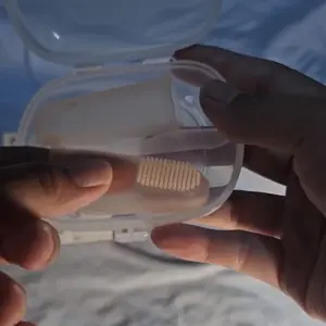 Momcozy Baby Tongue Cleaner Gauze, Baby Toothbrush Disposable Oral Cleaner, Toddler Toothbrush for Tooth Mouth Gum Clean, Infant Toothbrush Oral Cleaning Stick, Baby Oral Cleaner Newborn