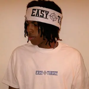 CLOUDY WHITE EASY TARGET COTTON BANDANA for Comfortable and Stylish Headwear