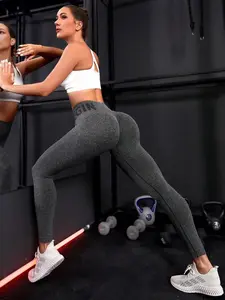 New High-Waisted Yoga Pants, Peach-Colored Butt-Lifting Breathable Running Fitness Casual Sportswear, All-Season Skinny Trousers