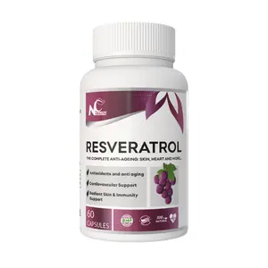 RESVERATROL - 5-in-1 Anti-Aging Support | Skin, Heart, Joints, Eyes & Gut | Resveratrol + Collagen + Hyaluronic Acid + Vitamin C