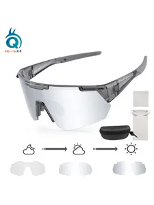 New Product Cycling Goggles Smart Color-Changing Rainbow Mountain Fog-Proof Outdoor Running Sports Eye Protection Windproof Goggles
