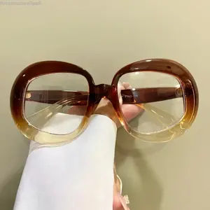 Trendy Unisex Irregular Shape Eyeglasses | Eye-Catching Colorblock Casual Style & PC Lenses | Lightweight All-Season Fashion Accessory | Versatile Decorative Glasses for Daily Outfits & All Casual Occasions