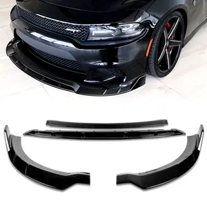 SRT-Style Front Bumper Lip Body Kit Spoiler Compatible with 2015 - 2023 Dodge Charger Bumper ( Do Not Fit For Widebody Model )