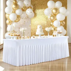 Rectangular Elastic Anti-Wrinkle Jellyfish Sun Wedding Conference Birthday Outdoor Party Celebration Tablecloth