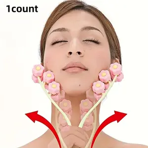 Face Massage Roller for Relaxation, Slimming Jawline and Chin, Jawline Shaper, V Face Lifting, Firming Neck Roller, Suitable for Facial, Arm, and Leg Relaxation, Plastic