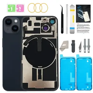 GUPFIX Back Glass Replacement for iPhone 14Plus with Repir Tools, Big Hole Rear Back Cover Glass Replacement All Carriers with Pre-Installed Adhesive and Repairing Tool Kits