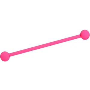 14G Hot Hot Pink Matte Industrial Barbell 38mm