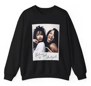 Silly Selena & Aaliyah Graphic Sweater Perfect for Nostalgic Fans