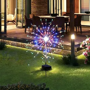 200 LED Solar Firework Lights Outdoor Waterproof String Lights, Festival, Christmas & Garden Decorations, Camping Atmosphere Lighting
