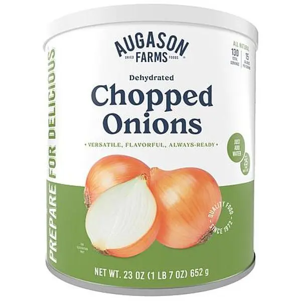 Augason Farms 1lb 7oz Dehydrated Chopped Onions - 217 Servings