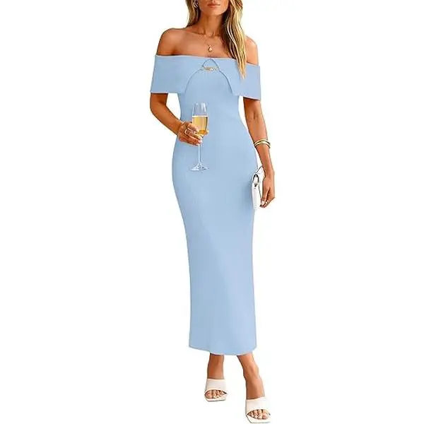 Off the shoulder bodycon sweater dress - TikTok Shop Off the shoulder bodycon sweater dress - TikTok Shop