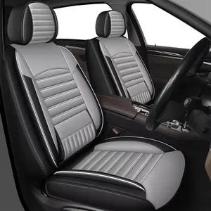 Car Seat Covers For 2/5 Seats, Full Set Universal SeatCoversfor Cars, Waterproof PU Leather Auto Seat ProtectorsCarinteriors Fit For Nissan /Honda /Civic /CRV /Hrv /Kia/Sorento/Toyota /Corolla /4Runner /Camry /Hyundai /Mazda, Airbagsafe, Car Seat Cushion,