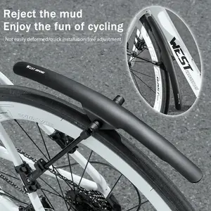 Universal Road Bike Fender, Fits Road Bikes & Flat Handlebar Travel Bikes, Quick Release Rainproof Rain Protection Fender, Adjustable Design, Durable Construction