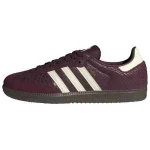Adidas Women's Samba OG Casual Training Shoe, Maroon-Cream-White-Gold Women's Sports Footwear