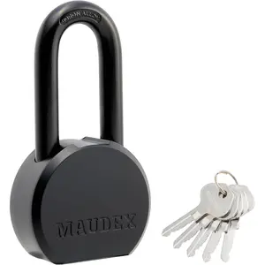 .®   PME65 Padlock - High Security with Boron Alloy Shackle, All-Protection, 5 Brass Keys.for Units, & Security