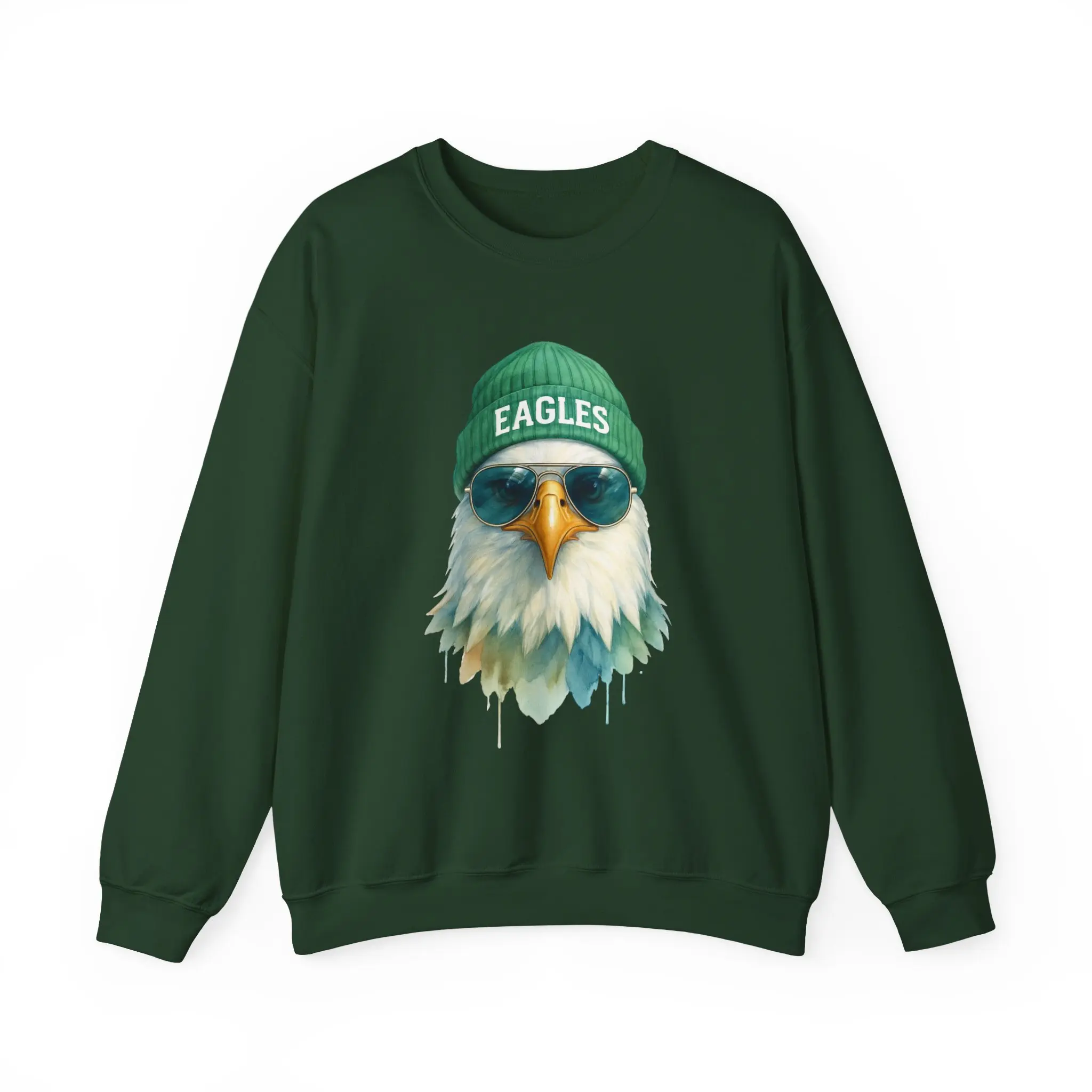 Eagles Graphic Crewneck Sweatshirt, Unique Sweatshirt for Eagles Fans, Gift for Sports Lovers, Cozy Casual Wear, Perfect for Fall