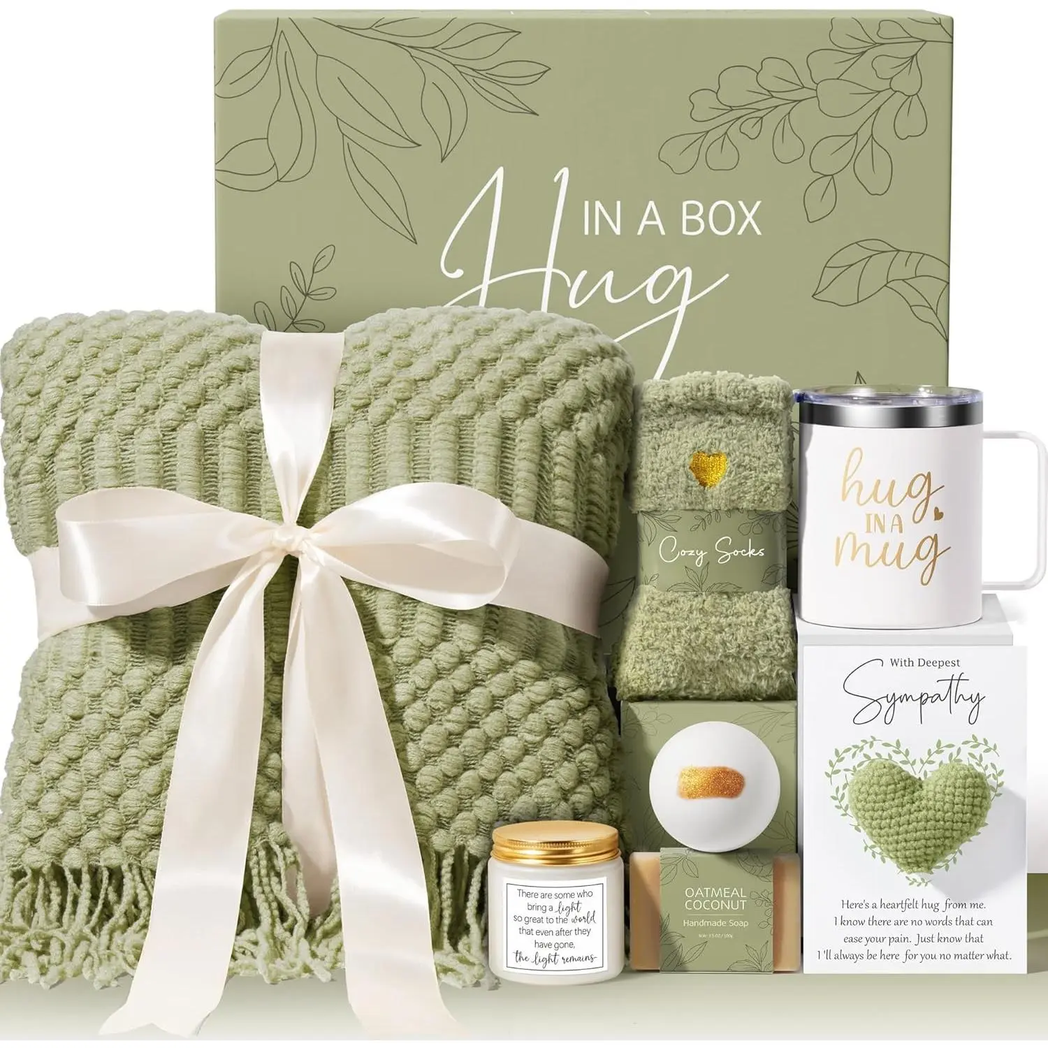 Sympathy  Baskets Sympathy Gifts for Loss of Loved  Mother Father Husband Mom Dad, Memorial Condolences Grief Bereavement  Ideas for Loss, Miscarriage Gifts for Mothers Women Care Package