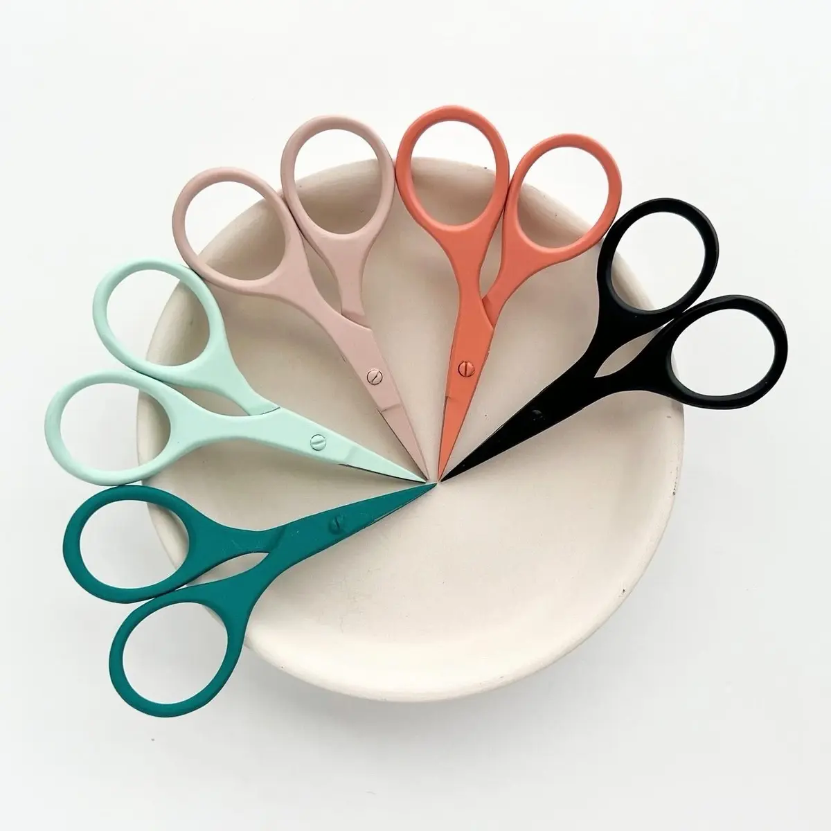Modern Embroidery Scissors, Tiny Needlecraft Scissors for sewing, cross stitch, needlework, quilting, stitching Pink Flower