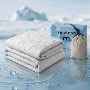 Macinso Cooling Comforter - King Size, Q-Max>0.5 Arc-Chill, Reversible Grey Silky Satin, Lightweight Breathable Summer Quilt for Hot Sleepers (Night Sweats Relief), Pet-Friendly Outdoor Cooling Blanket
