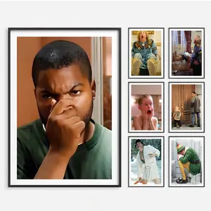 Funny Bathroom Wall Art Bathroom Movie Poster Amusing Bathroom Decor Film Scene Print Colored Painting Toilet Humor Boys Room Wall Art Funny Gift art print oval frame bathroom poster