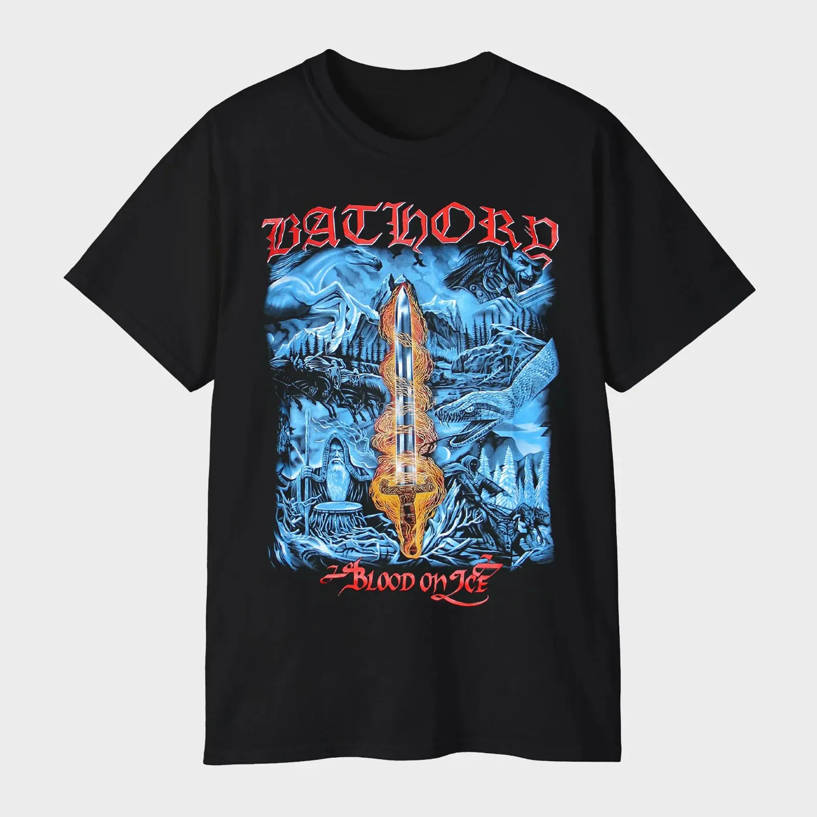 Bathory Blood on Ice T-Shirt – Black Metal Legend Tee Metalhead Gift