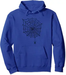 Spider Web With a Black Widow Hanging From The Web Pullover Hoodie - Elidatorr Shop 58B07XNMNKPX