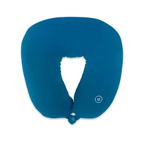 Vibrating Neck Pillow for Traveling Home Rest Portable Neck Pillows Best Gift for Parents, Blue