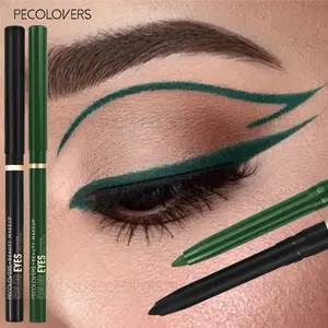 1PC Green and Black Gel Eyeliner, Highly Pigmented Matte Eyeliner, Longwear Eye Liner, Long Lasting Eye Makeup, Waterproof and Sweatproof, Eye Makeup