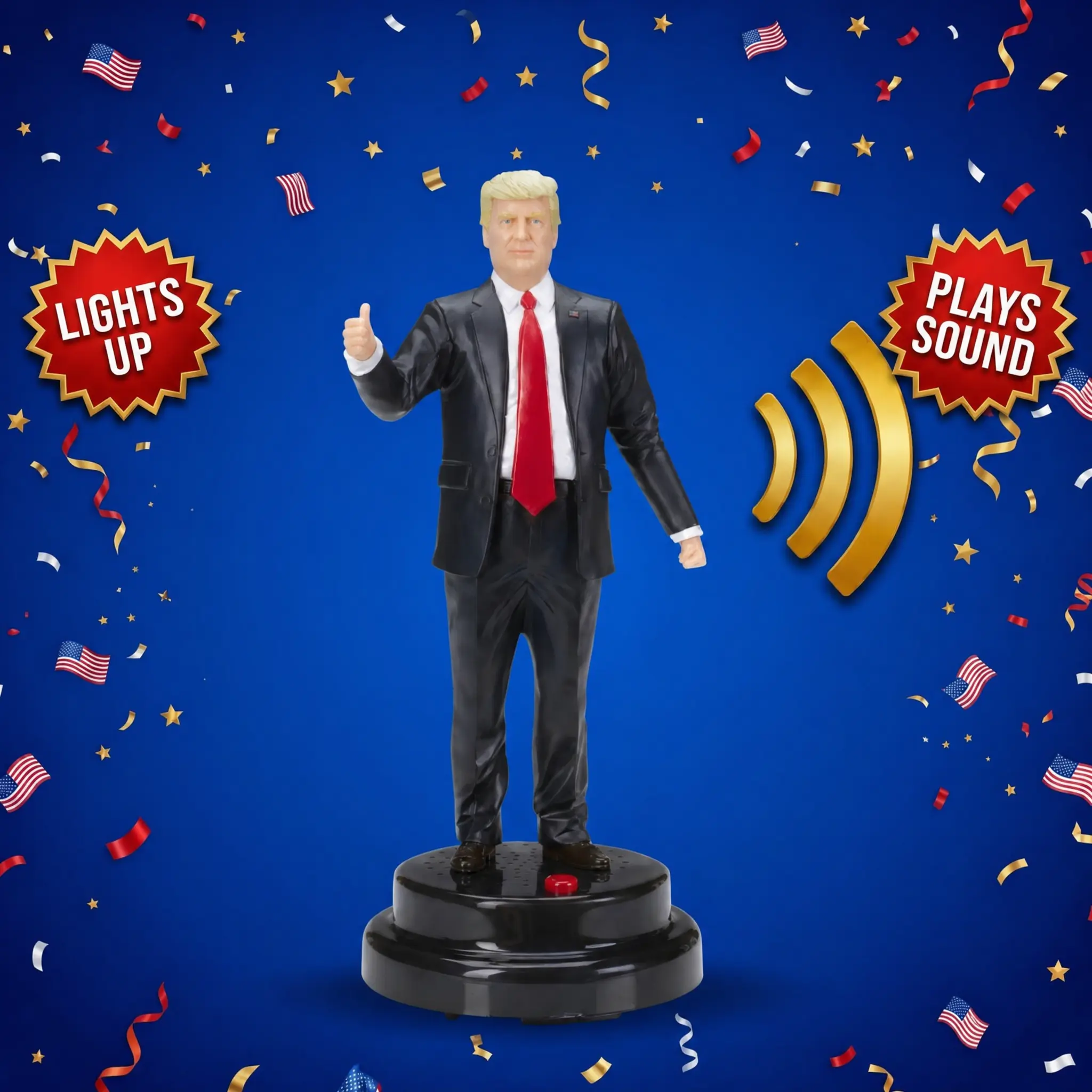 Talking Figure with 17 Spoken Lines - Press the Button to Hear Hilarious Quotes - Funny Novelty Gag Gift for Men, Collectible Desk Display Toy & Conversation Starter for Him