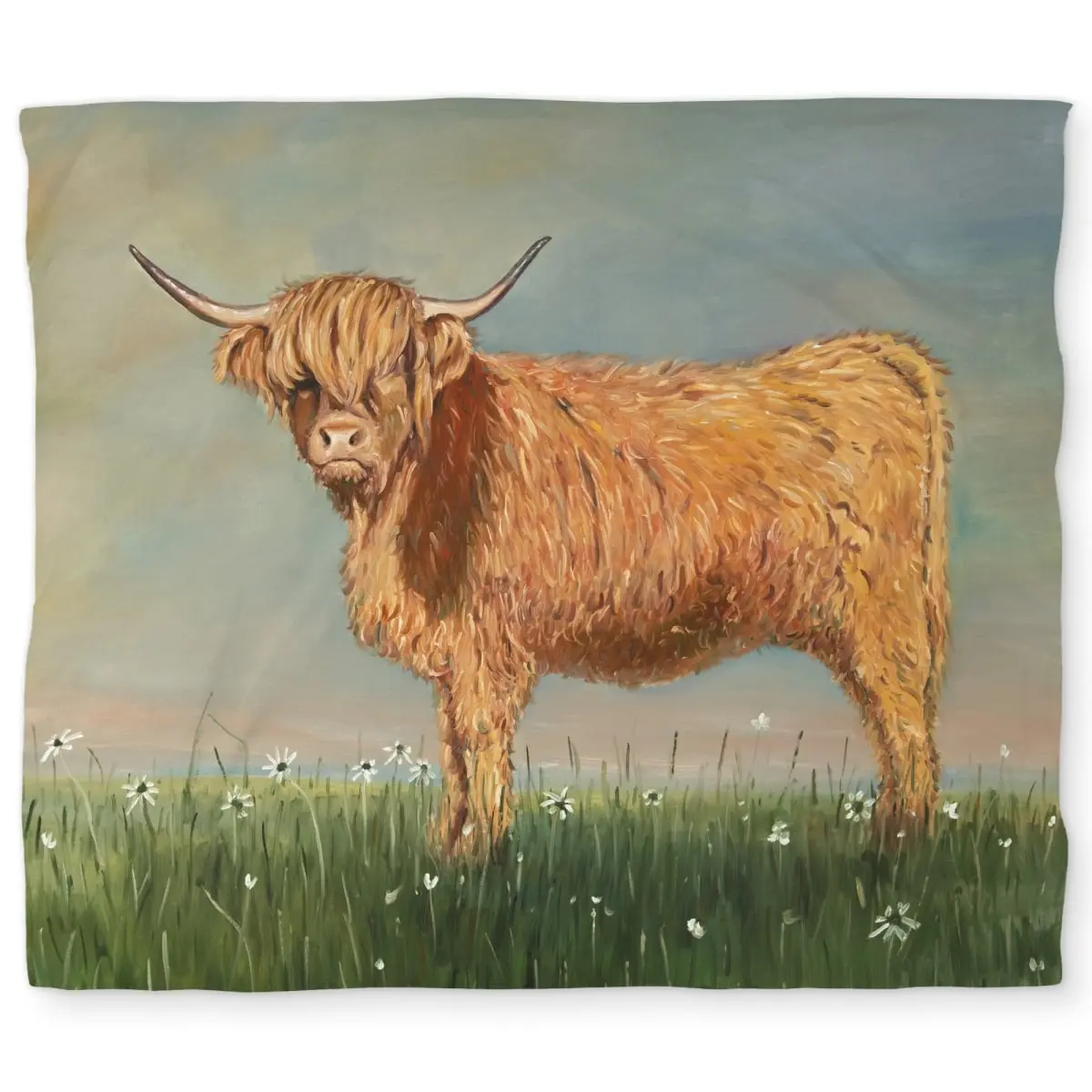 360 stand King Size Duvet Cover - Unique Animal Print Daisy the Highland Cow, Microfiber Fabric, Soft Texture, White Back, Bedroom Bedding Set, Farmhouse Vibe, Rustic Charm Home Decor, Warmth & Whimsy, Graphic Duvet Covers, Decorative Duvet Cover, Duvet C