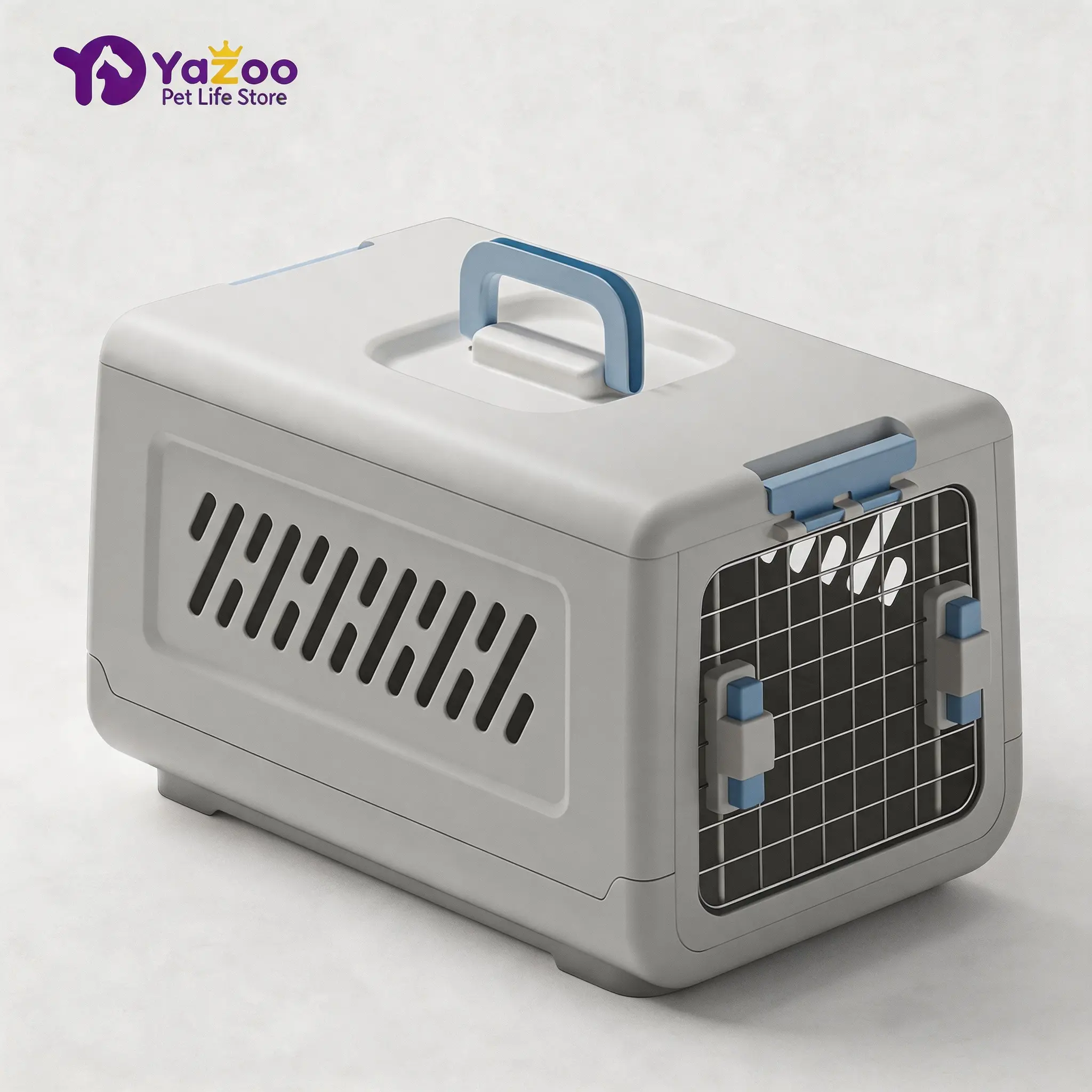 Hard-Sided Pet Travel Carrier - Airline-Approved Kennel, Turn Lock, Top Handle, All Seasons Secure Transport for Small Dogs & Cats, Safe Travel