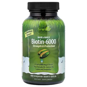 Irwin Naturals Biotin-6000®, 60 Liquid Soft-Gels