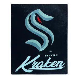 Seattle Kraken Signature Raschel Throw Blanket - 50" x 60"