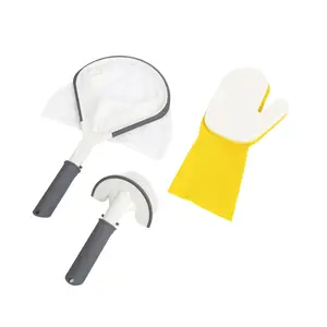 Bestway SaluSpa All-in-One Cleaning Tools for Spa w/ Net, Brush, & Scrubber Mitt