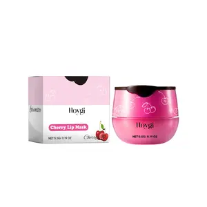 Hoygi Comfort Cherry Lip Mask,  Anti-Cracking, Moisturizing And Fading Lip Lines Lip Care Moisturize Skincare Beeswax Restore Berry
