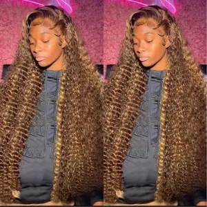 Curly Highlight Lace Frontal Wig