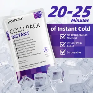 HONYAO - Essential for the Soccer World Festival, Instant cold compress pack | Ultimate Summer Cool Hack，disposable cold compress pack，suitable for pain relief, swelling reduction，Summer Heat Buster Must-Have，Summer Cooling Needs，summer vibes