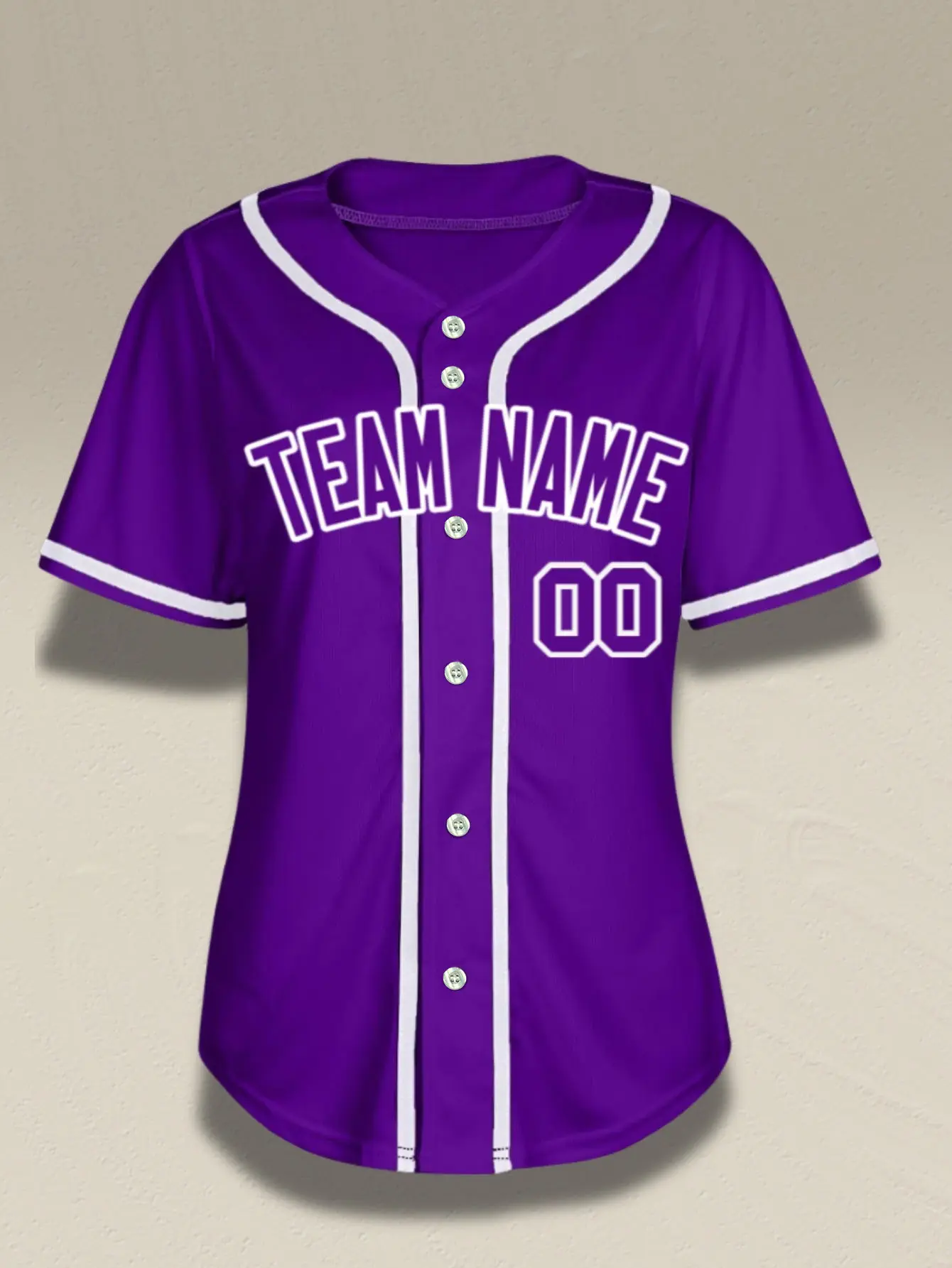 Womens Custom Baseball Jersey | 5-Pack Team Uniform | Blank Button Down Shirt | Add Name & Number