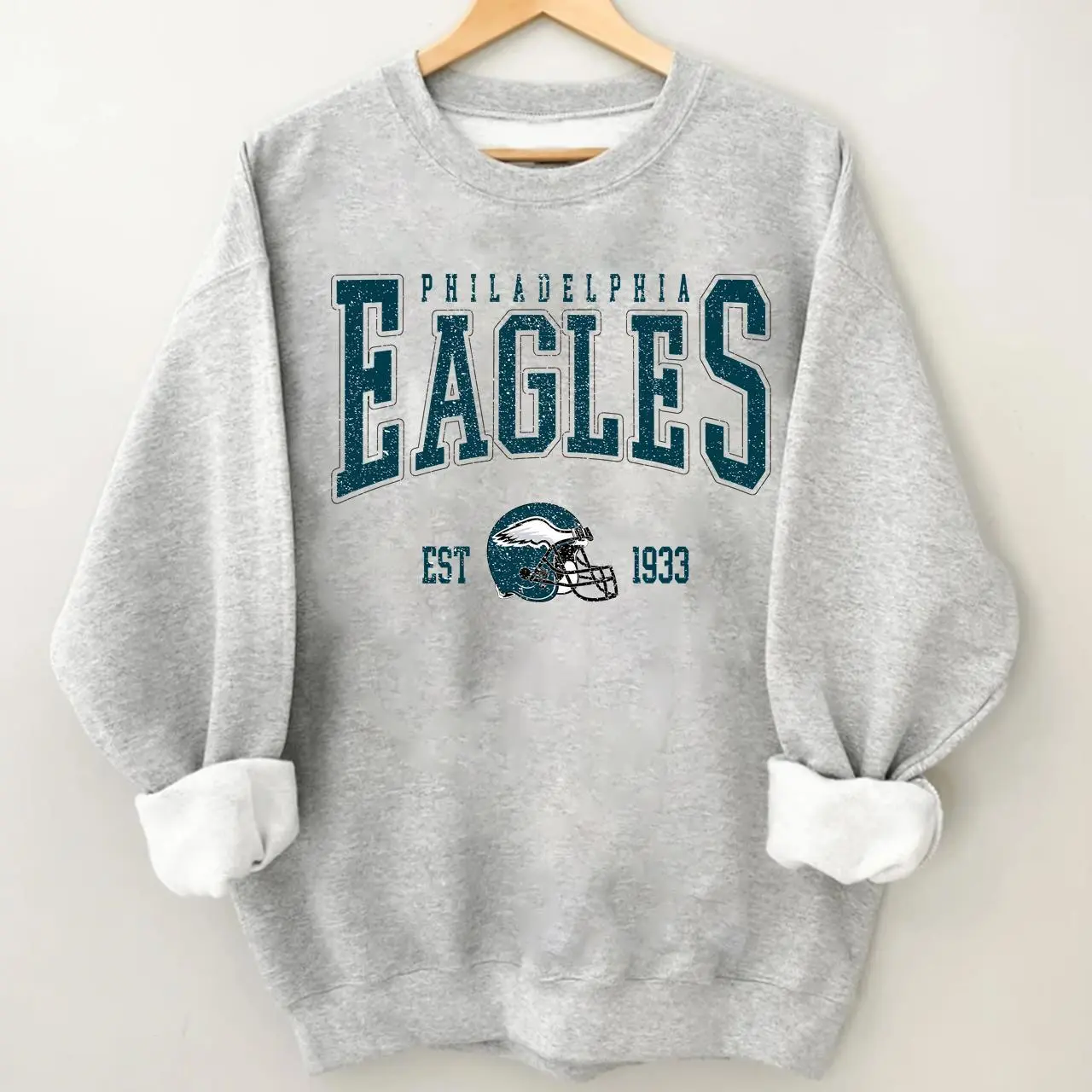 Philly 90s Retro Football Sweatshirt, Vintage Crewneck Game Day Fan Shirt