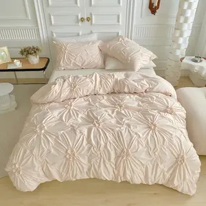 Solid Color Duvet Cover Set, 2/3 Counts/set Including 1 Decorative Duvet Cover & 1/2 Pillowcase without Filler, Bedroom Accessories, Soft Comfortable Bedding Set, Comfy Bed Sets for Home Bedroom