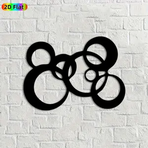1pc Abstract Loop Metal Wall Art, Intricate Abstract Loop Statue Mural, Ideal Gift for New Year, Easter, Abstract Decor Enthusiasts,  Perfect for Living Room Wall & Garden Fence, Modern Artistic Home Accent