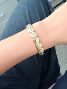 Pink Happy Face Bracelet