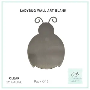 Ladybug Wall Art Sublimation Blank 6 Pack