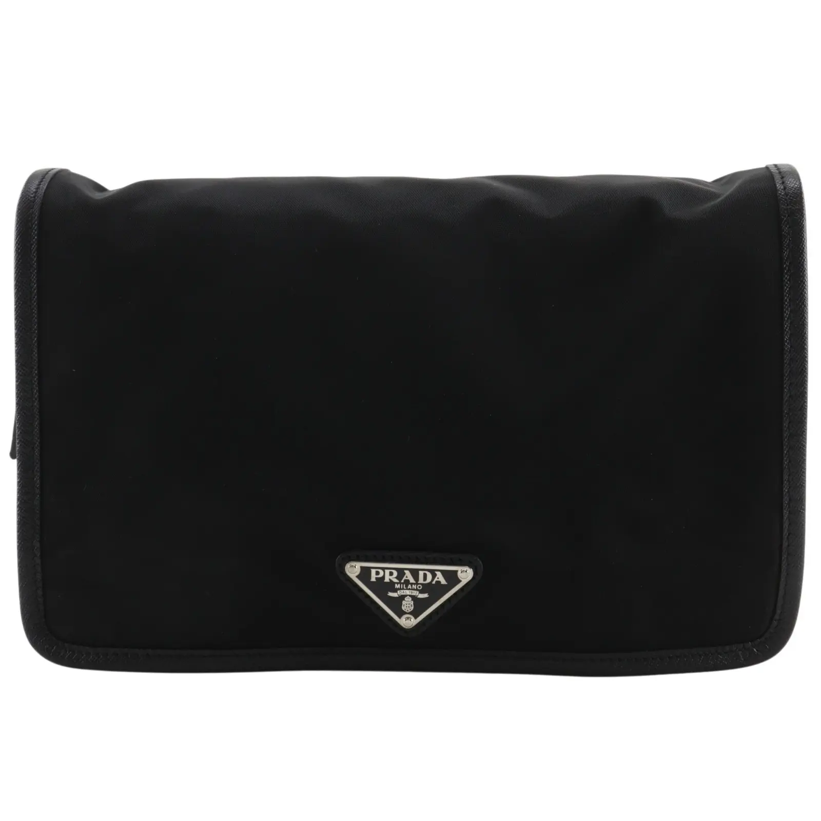 Pre-owned PRADA Nylon Small Leather Goods Travel Pouch